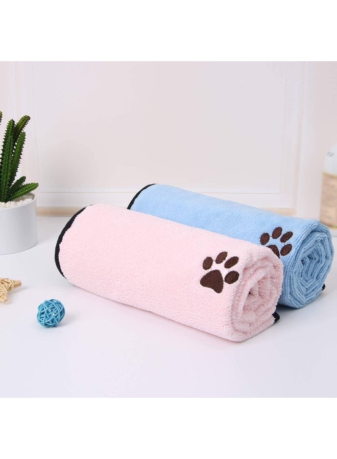 ChicAbode Pet Towels, Microfiber Quick Drying Towel, Cat And Dog Absorbent Towels, Lightweight Durable and Easy to Carry, Great for Bathing and Grooming, for Small, Medium Dogs and Cats, 2pcs - Image 5